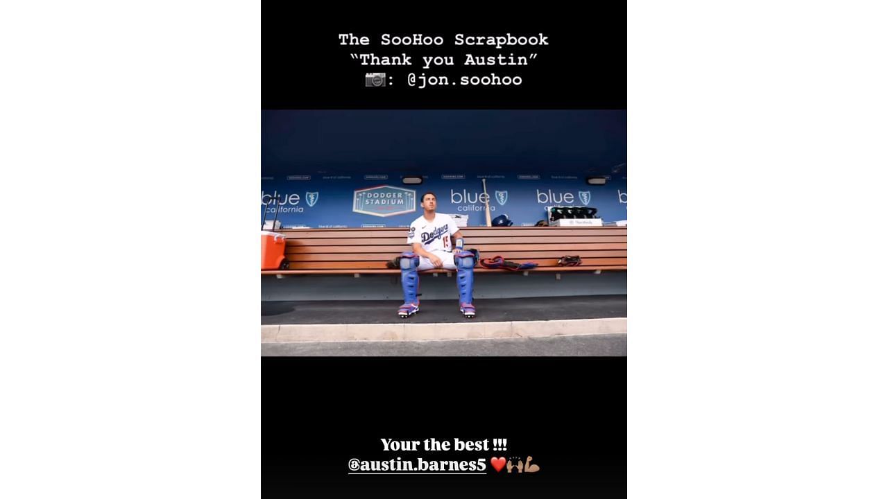 Kenley Jansen uplifted Austin Barnes after being DFA'd (Instagram/kenleyjansen74)